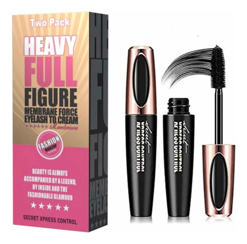 2 Mascara Pestañas 4d Alargue Waterproof Original Pack