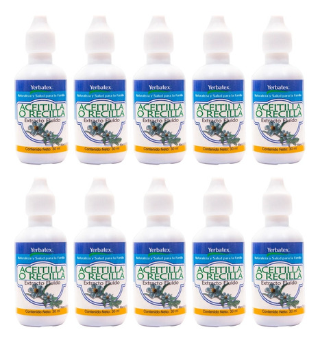 10 Extractos De Hierba Aceitilla En Gotas 30 Ml C/u