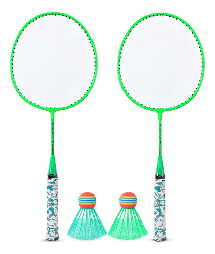 Juego De Raquetas De Bádminton Para Niños, 2 Pelotas, Juego