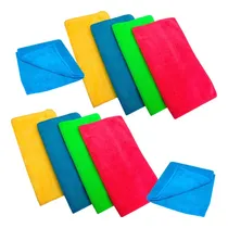 Comprar Pack X 4 Paños Microfibra Multiuso Limpieza Auto Hogar 30x30
