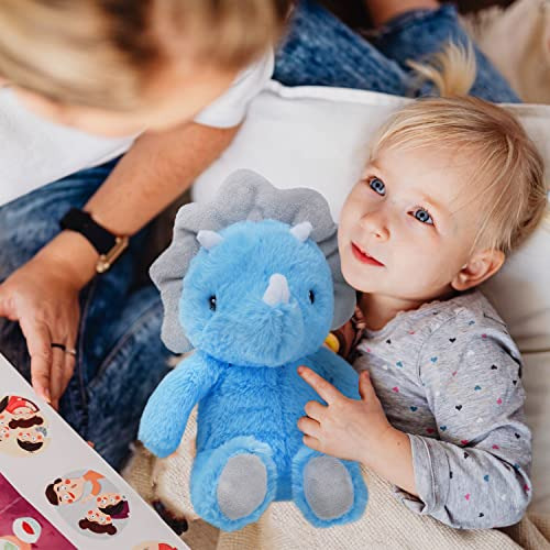 Peluche De Dinosaurio Azul Vanlinny, Peluche Suave De 9 PuLG
