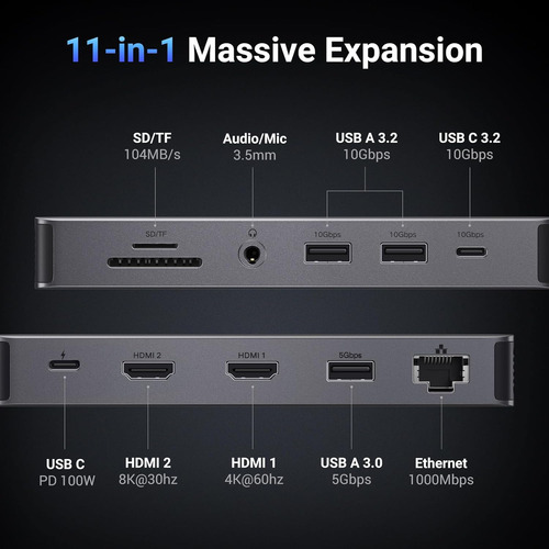 Ugreen Revodok Pro 211 Base De Conexión Para Portátil 11 ...