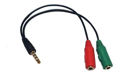 Cable Convertidor 2x1 Adaptador Audio Y Microfono 3.5mm Ps4