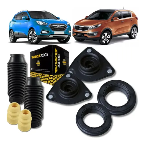 Kit Coxim Amortecedor Dianteiro Ix35 Spotage 10/ 100% Axios