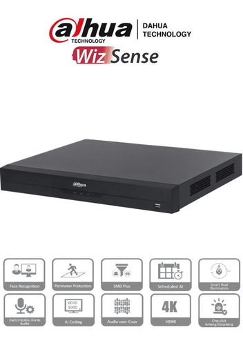 Dahua Xvr5232an-4kl-i3 Dvr 32 Canales 4k 8mp Wizsense Con Ia