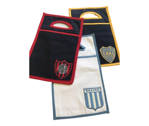 Bolsa Para Auto Personalizada De Boca/racing Y San Lorenzo