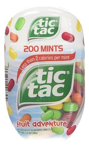 Botellas De Tic Tac Frutas Aventura, 3. 4 Oz. (paquete De 4)