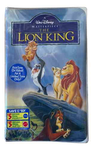 Película Vhs Rey León Lion King Original Colección Sellada