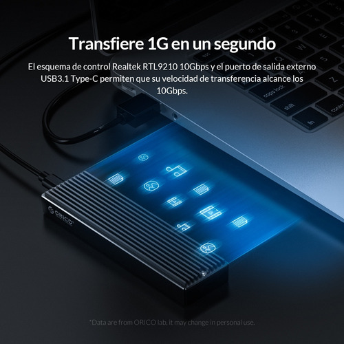 Case Cofre Disco Ssd M.2 Nvme Orico Usb 3.1 Usb 3.0