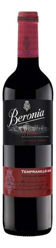 Vinho Espanhol Tinto Seco Beronia Tempranillo Rioja Garrafa 750ml