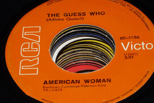 Jch- The Guess Who Amercan Woman 45 Rpm Vinilo