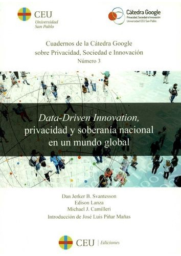 Libro Data-driven Innovation, Privacidad Y Soberanía Nacion