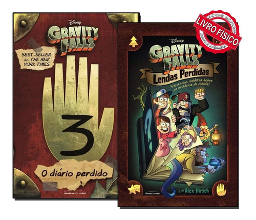 Livros O Diário Perdido De Gravity Falls 3 + Lendas Perdidas