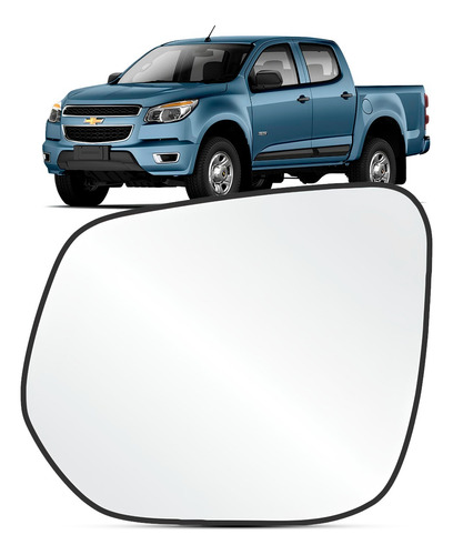 Lente Vidro Espelho Retrovisor S10 2012 2013 A 2016 Com Base