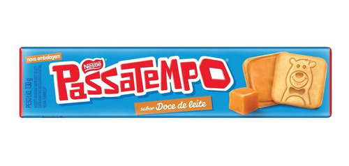 Biscoito Passatempo Recheado Doce De Leite 130g