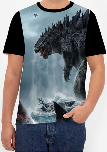 Camiseta Camisa Godzilla Desenho Jogo Infantil Kid Menino 22