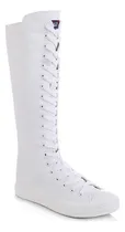 Comprar Zapatos Lona Informales Para Mujer, Botas Altas Con Cordones