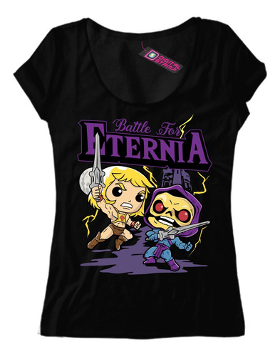 Remera Mujer Heman Skeletor Funko Masters Universe T53 Dtg