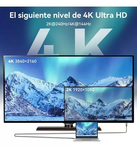 Comprar Adaptador USB C a HDMI, Adaptador de Cable USB 3.1 Tipo-C a HDMI, TV  4K HD y convertidor de Video de proyección para Samsung S8/S8+S9/S9+,  Huawei, MacBook