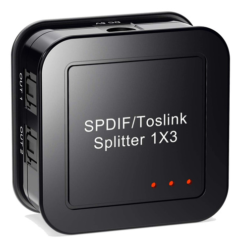 Divisor De Audio Óptico Digital 1x3, Spdif Digital Toslink O