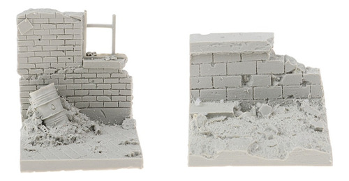 1/35 War Battlefield Model Ruins Model Soldier War Games