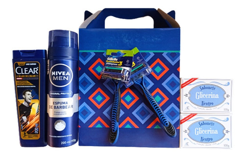 Kit Masculino =sabonete-shampoo-espuma Barbear-barbeador