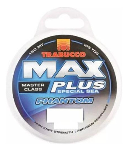 Linha Monofil. Trabucco Max Plus Phantom 0,25mm 12,7lb 300m