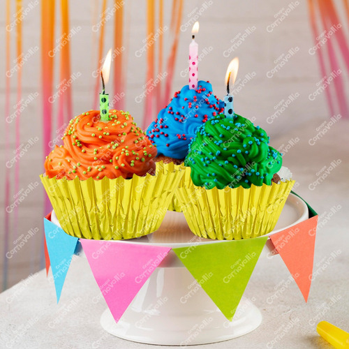Js Capacillo Estandar Cupcake Repostería Dorado Metalico