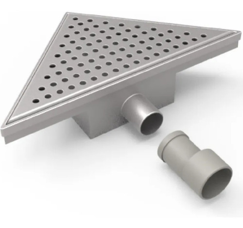Desagüe Lineal Rejilla Triangular 20 Cm Acero Inox Ideal P