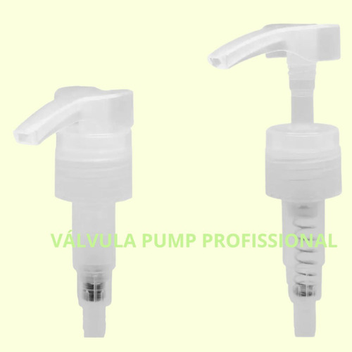 Kit 2 Pump Shampoo Prof. 1000 1500ml - Válvula 28mm - Branco