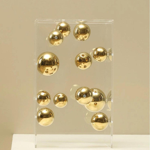 // Capa De Acrílico Transparente Bola 16cm X 16cm X 26cm