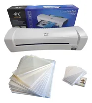 Comprar Termolaminadora Plastificadora + 100 Micas A4 + 100 Carnet
