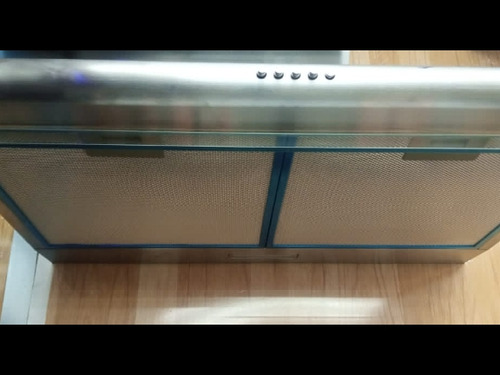 Campana De Gabinete 76cm Tecnolam Doble Turbina Luces Led