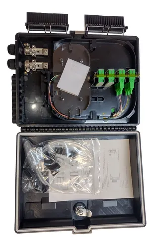 Caja Nap Empalme Ftth 2x16 C/ Splitter 1x8 Plc C/sangria X10