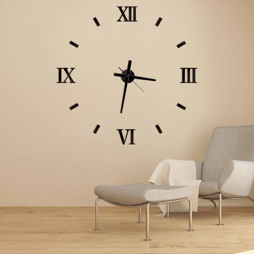 Imagen 3 de 4 de Reloj De Pared Moderno Grandes Decoración + Agujas Largas Xl