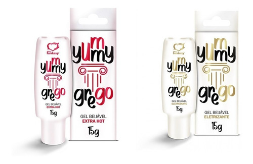 Gel Yummy Beijo Grego Eletrizante + Yummy Hot Extra