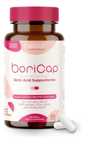 Ovulos Vaginales De Acido Borico Boricap 30 Cap Salud Vagina