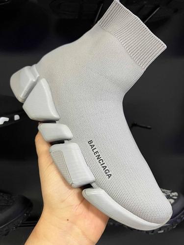 Balenciaga Tenís Speed 2.0 Sneakers Calcetin Gris Euro Unisx