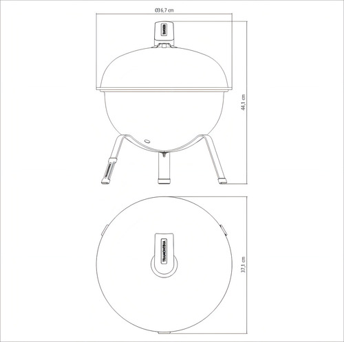 Asador A Carbón Portatil Tramontina Tcp 320l 1 Kg