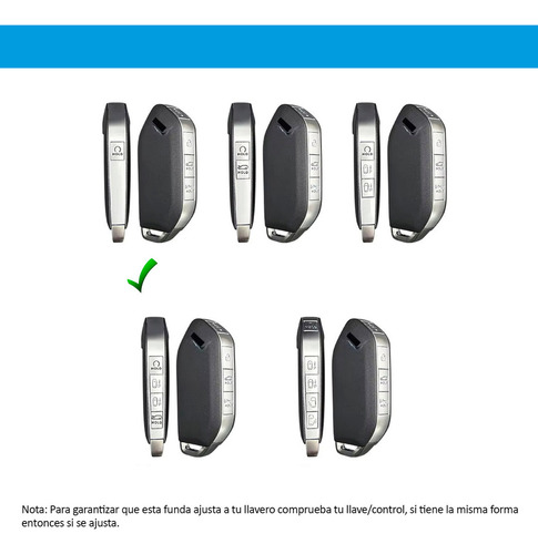 Funda Llave Para Kia K3 Ex Ex Pack Gt 2024 2025