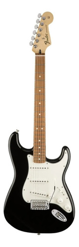 Guitarra eléctrica para zurdo Fender Standard Stratocaster de aliso black con diapasón de arce