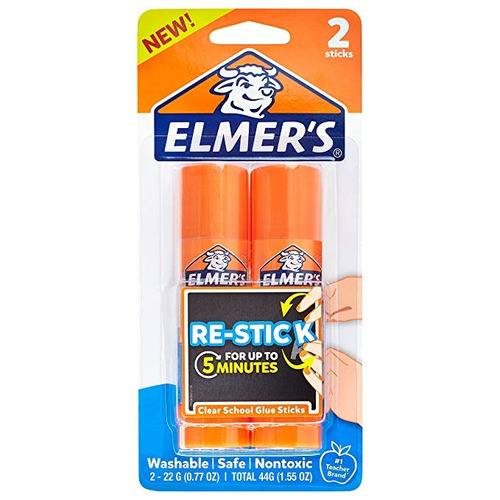 Re-stick Restickable Escuela De Pegamento Elmer Sticks, 22 G