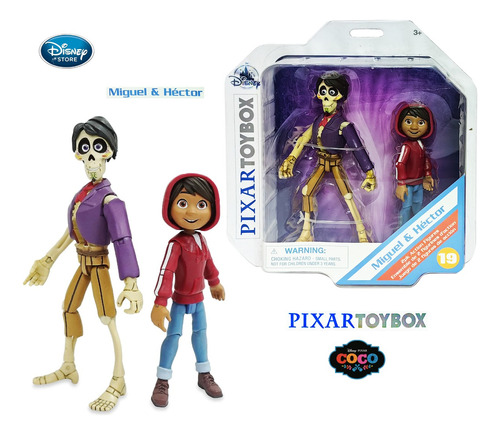 Disney Coco Figuras De Miguel & Hector Pixar Originales