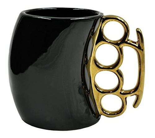 Calibre Gourmet Brass Knuckles Mango Taza De Cafe Negro Y O