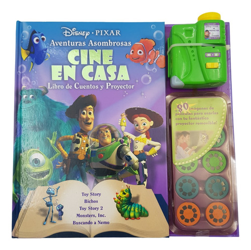 Libro Disney Pixar Aventuras Cine En Casa 2003 Abierto