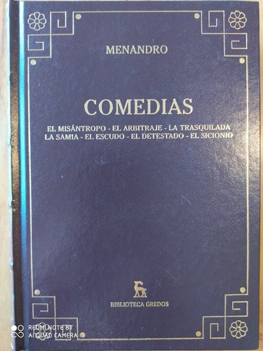 Comedias - Menandro / Gredos