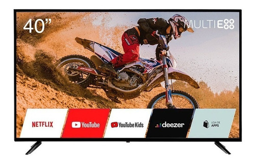 Smart TV portátil Multilaser TL056 DLED Linux Full HD 40" 110V/220V