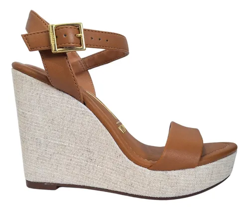 comprar Sandalia Anabela Salto Plataforma Vizzano Pelica Feminina