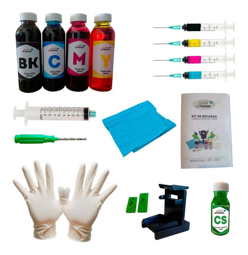 Imagen 1 de 9 de Kit Recarga 60ml Completo Para Pg-145 Pg-243 Cl-146 Pg-245