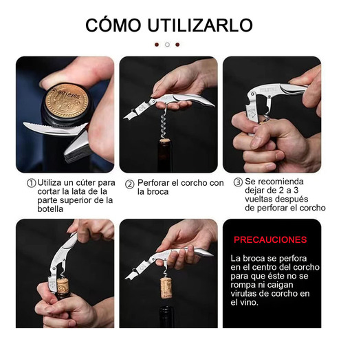 Bauihr Sacacorchos De Sommelier Profesional, Destapacorchos